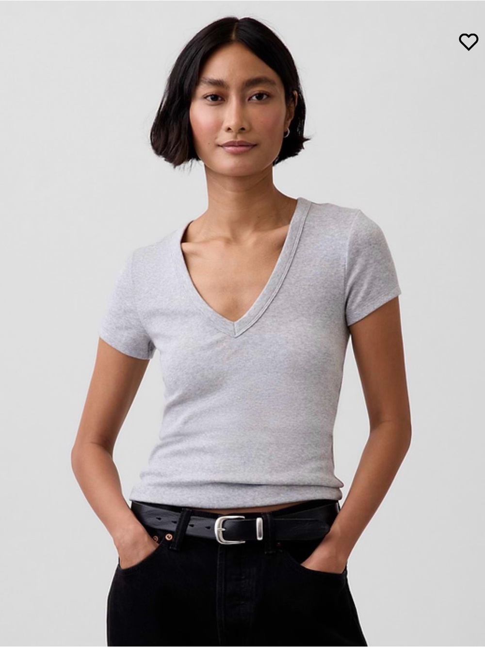 GAP Modern V-Neck Tee L Tall
